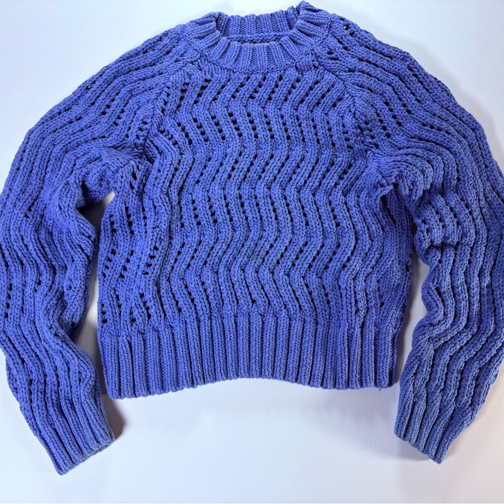 American Eagle Outfitters Blue Knit Sweater